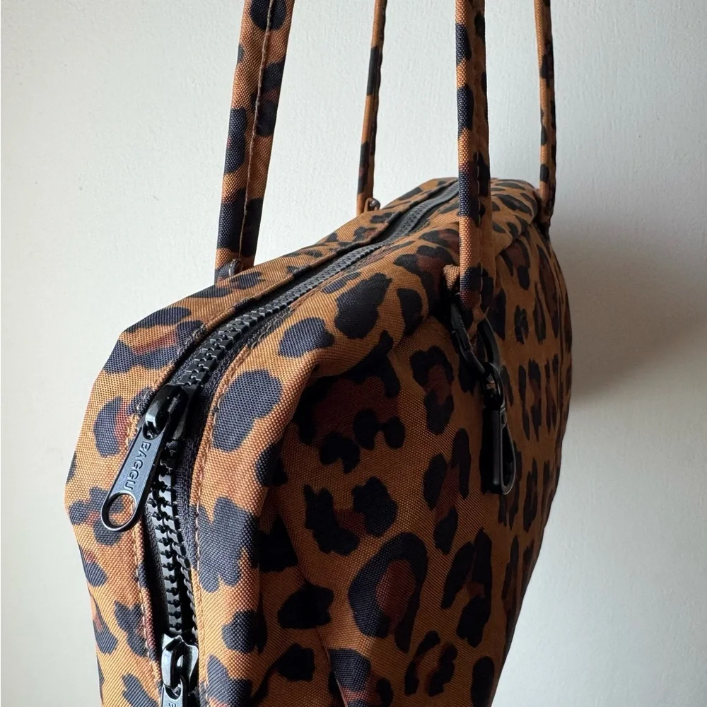 BAGGU Leopard Bowler Bag NWOT - Picture 3 of 8